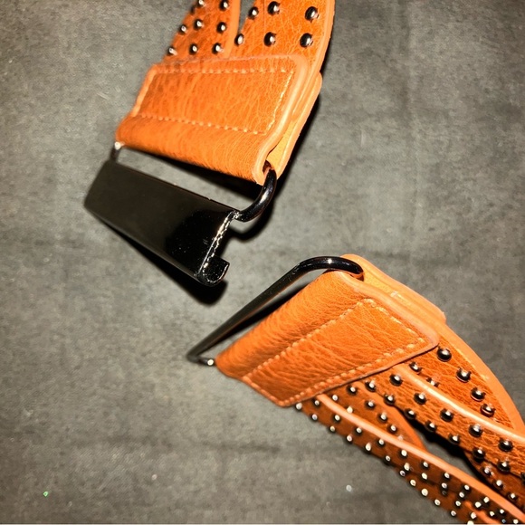 Stylish Tan Belt with metal Accents - Picture 6 of 6